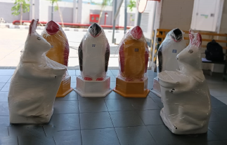 Penguin & Rabbit Dustbin